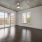 open concept kitchen and living area